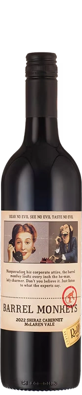 RedHeads Barrel Monkeys Shiraz Cabernet 2022