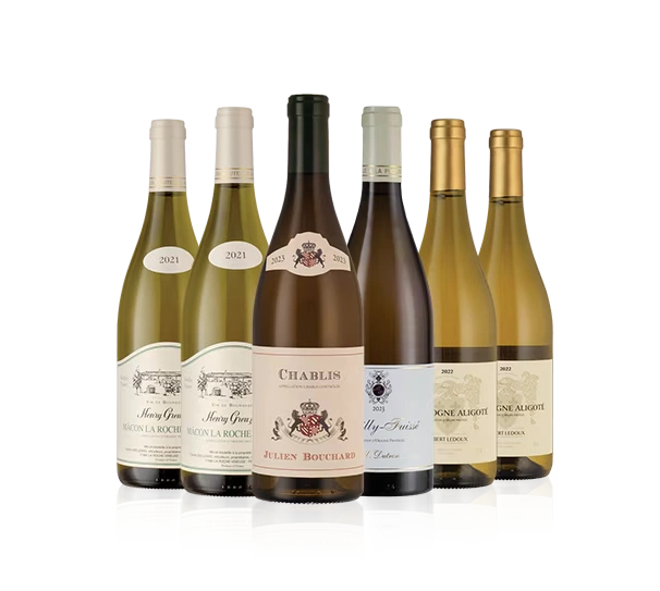 Festive White Burgundy Six